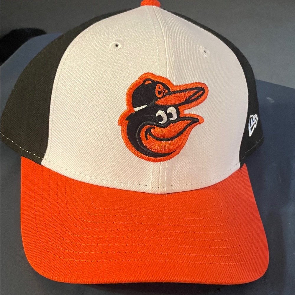 New Era White and Orange Baseball Cap